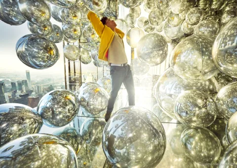 Szklana platforma Levitation na tarasie widokowym SUMMIT One Vanderbilt