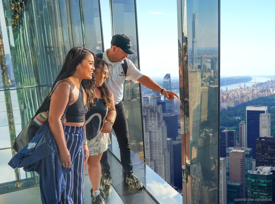 Skyline view from the SUMMIT One Vanderbilt observation deck